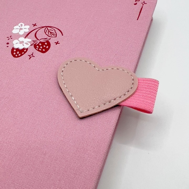 Samoprzylepny uchwyt na długopis do notesu – serce