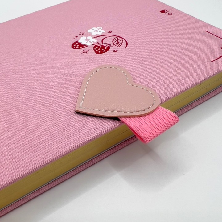 Samoprzylepny uchwyt na długopis do notesu – serce