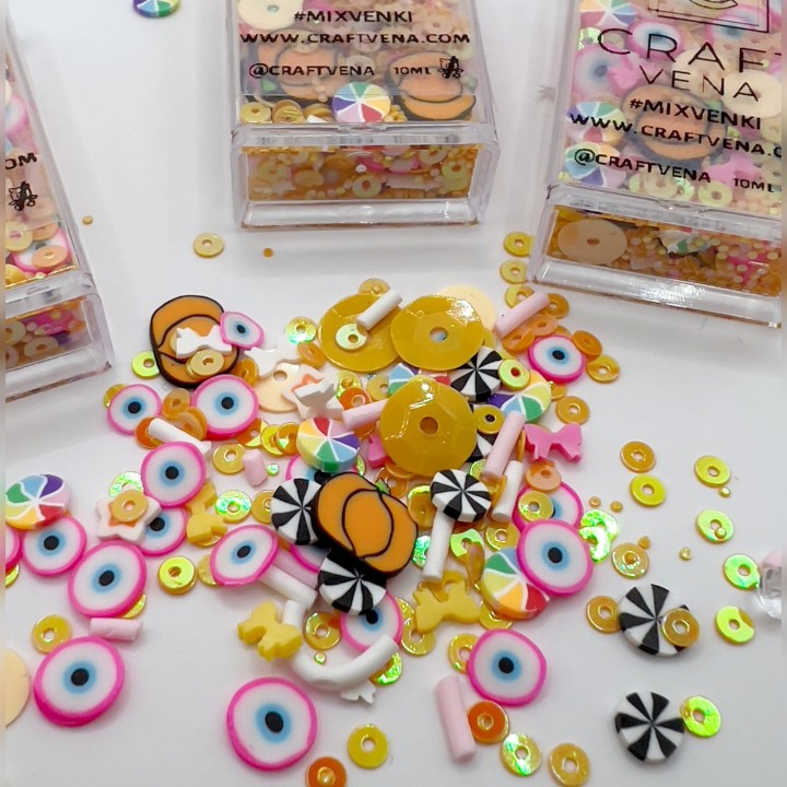 Craftvena Mixvenki Trick or Treat – cukierkowe ozdoby do journalingu i scrapbookingu