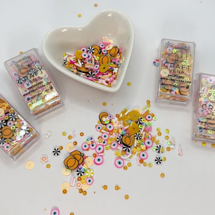 Craftvena Mixvenki Trick or Treat – cukierkowe ozdoby do journalingu i scrapbookingu