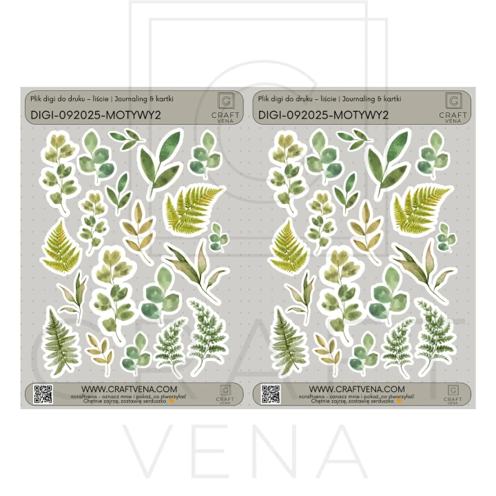 arkusz-do-druku-journaling-liscie-craftvena