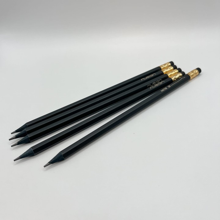 ołówek 2B czarny z gumką – do szkicowania, rysunku i notatek, Craftvena