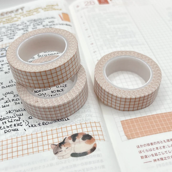 taśma-washi-kratka-beżowa-Crafvena.jpg