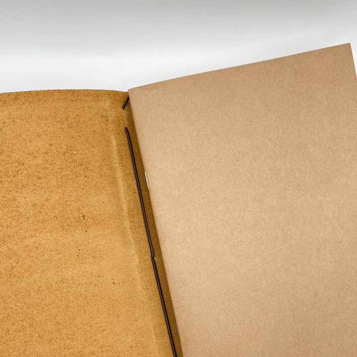 Skórzany notes w systemie na gumki – travel journal do journalingu i planowania