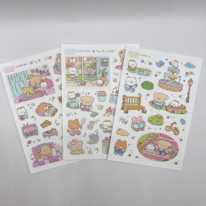 Zestaw naklejek kawaii idealne do journalingu i scrapbookingu