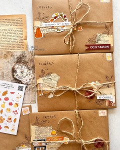Autumn Stories – jesienny zestaw do junk journalingu z papierami vintage, naklejkami Craftvena i ozdobnymi dodatkam