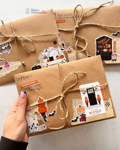 Halloween Stories – zestaw do junk journalingu z papierami vintage, wycinankami i naklejkami Craftvena