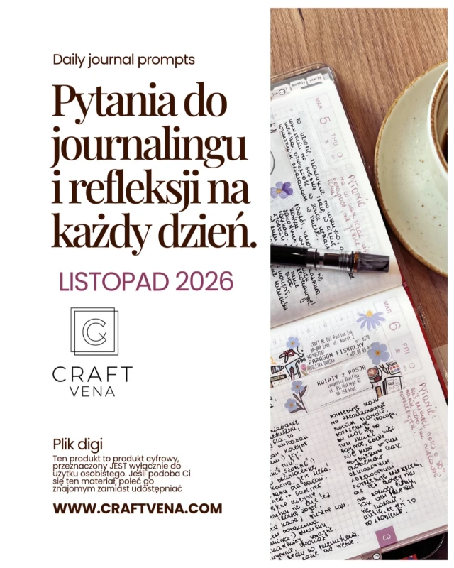 30 pytań journalingowych na listopad – PDF | Craftvena