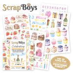 POPCE-01 zestaw papierów Scrap Boys