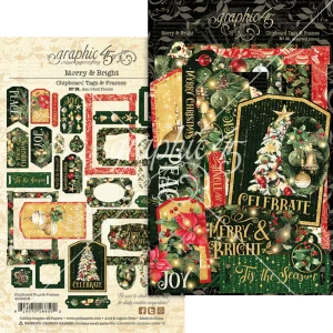 Merry & Bright Chipboard Tags & Frames (4502918)